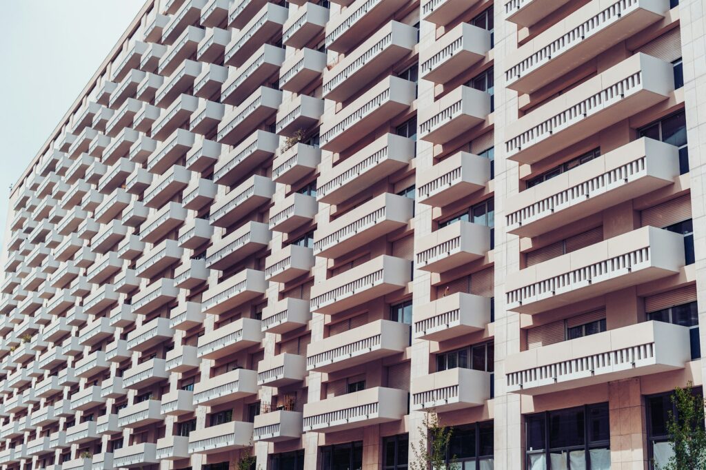 Facade of a residential building